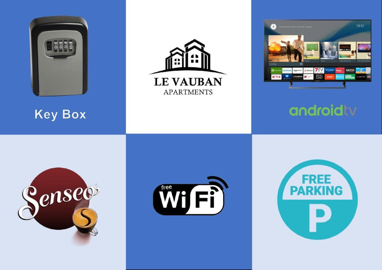 Le Vauban - Appartement 2 Chambres, Salon, Cuisine Equipee, Parking Et Wifi Gratuit Mulhouse Exterior photo